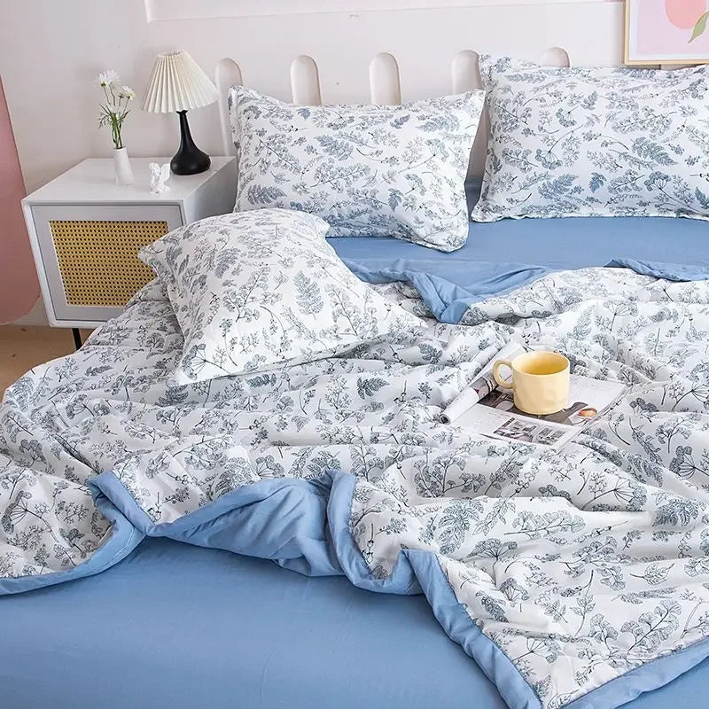 Comfortable Summer Cool Quilt Set | Lightweight Breathable Comforter
