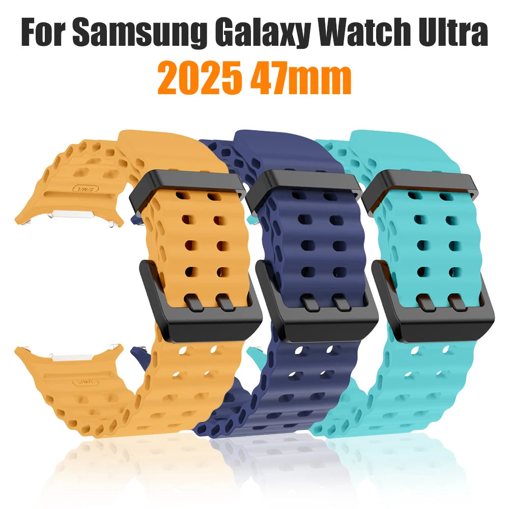 Silicone Watch Strap for Galaxy Watch Ultra 47mm | Comfortable & Stylish