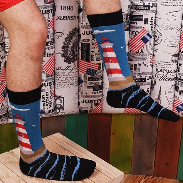 Funny Mid-Top Unisex Socks | Unique Hip Hop Shark Design