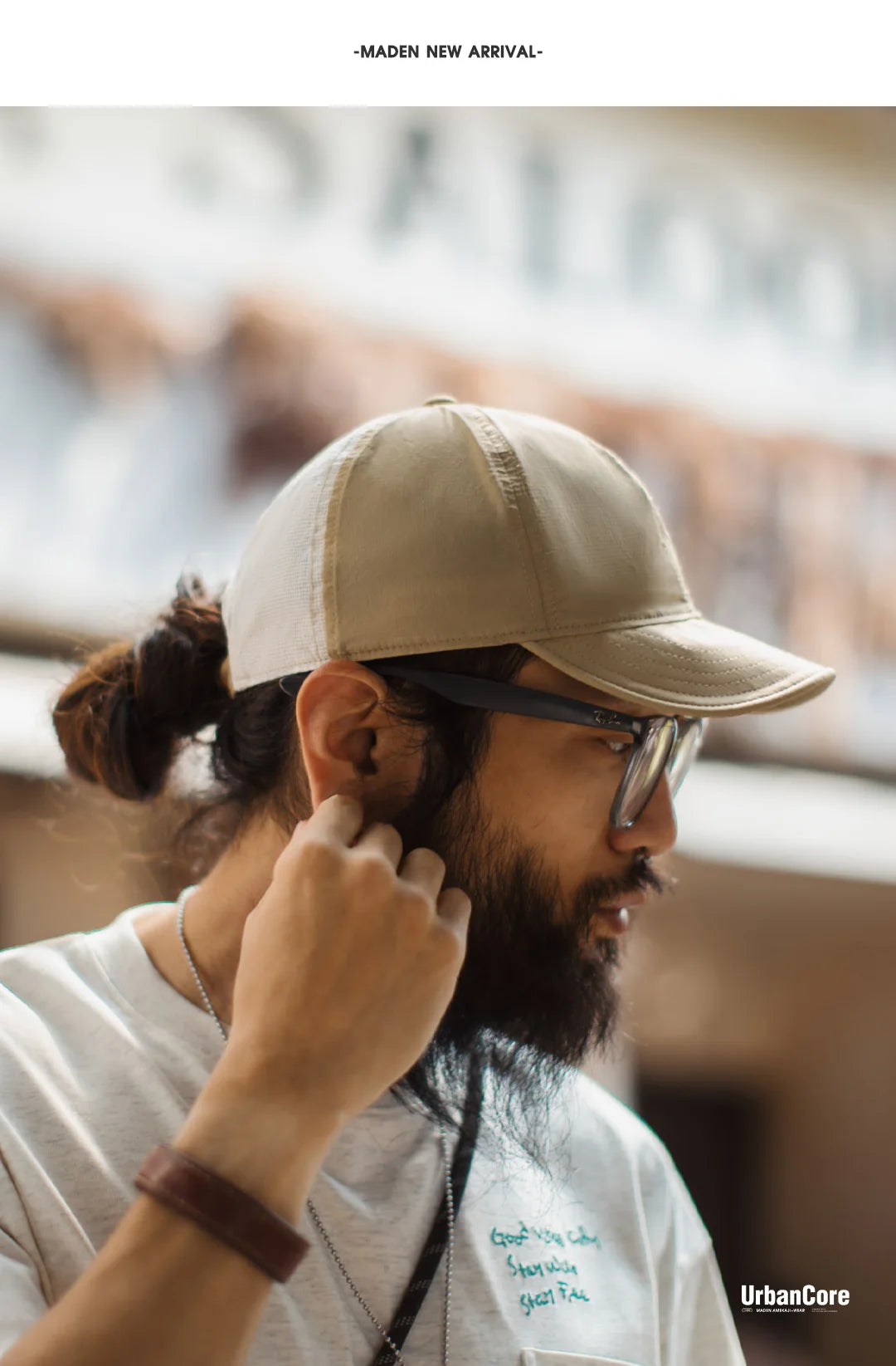 Men's Vintage Baseball Cap | Flat Brim & Adjustable Fit