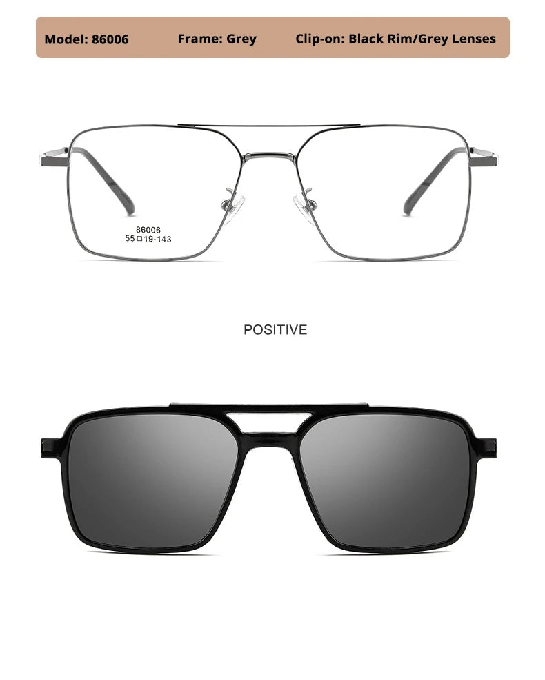 Men's Classic Polarized Clip-On Sunglasses | Retro Pilot Shades 2026