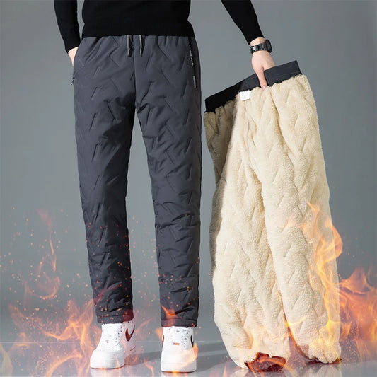 Pantalones acolchados de algodón impermeables para hombre | Máxima comodidad invernal