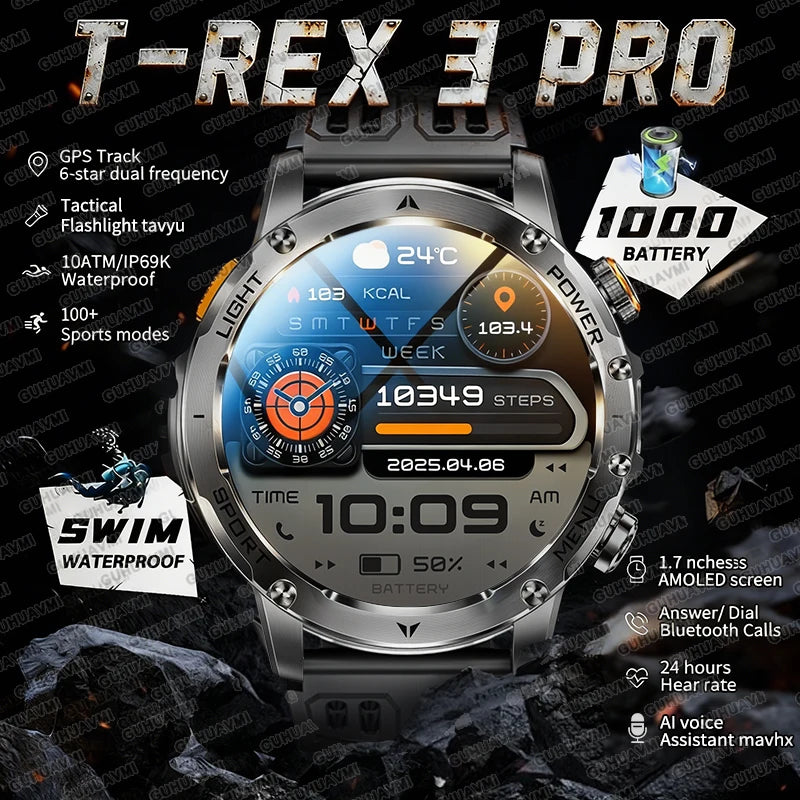 Rugged Military Smart Watch with GPS | Ultimate Fitness Tracker