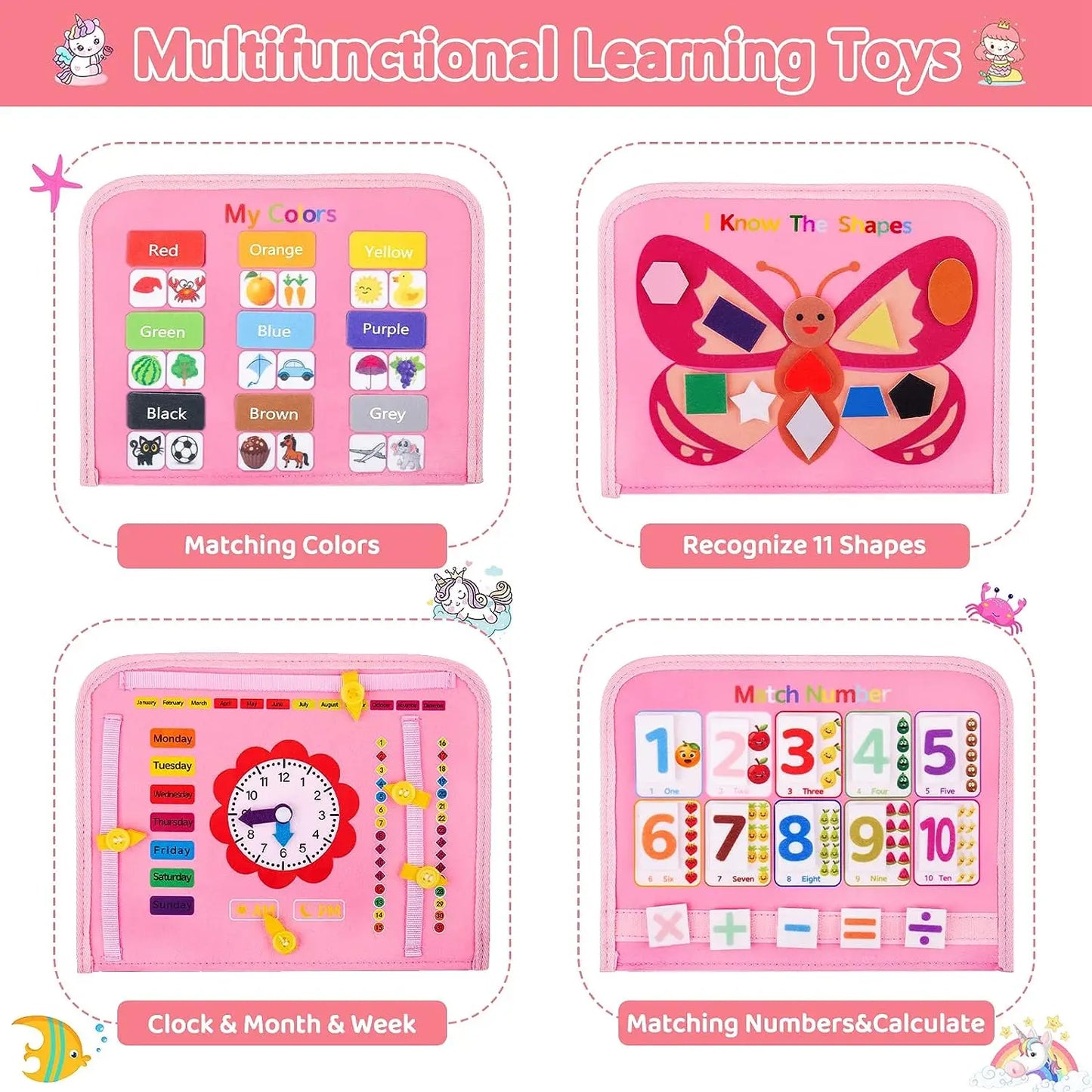Montessori Busy Board | Toddler Sensory Activity for Skill Development