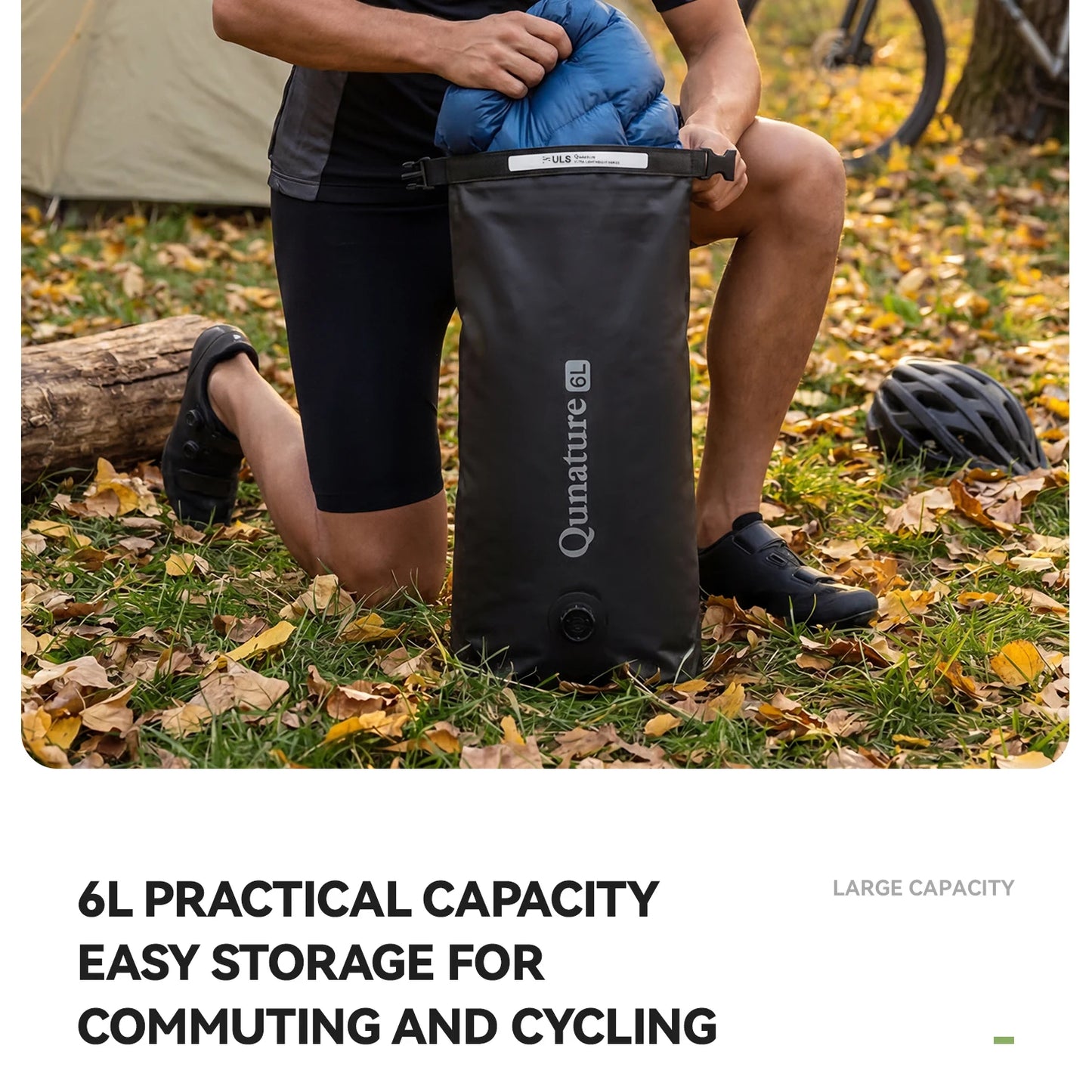 Heavy Duty Waterproof Compression Bike Bag | Quick Release Fork Pack