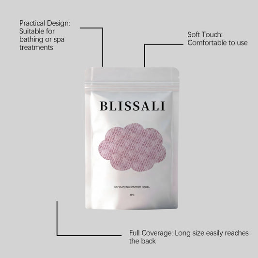 Exfoliating Bath Towel for Gentle Cleansing and Smooth Skin
