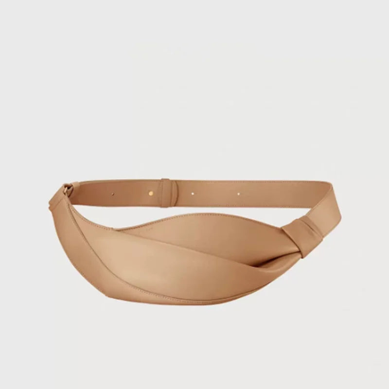 Fashionable Horn Bag | Large Capacity Cowhide Crossbody Bag