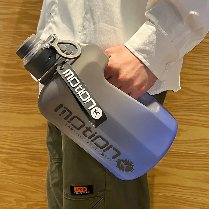 2 Liter Sports Water Bottle with Straw | Large Capacity Fitness Kettle