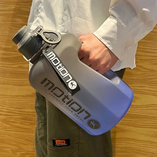 2 Liter Sports Water Bottle with Straw | Large Capacity Fitness Kettle