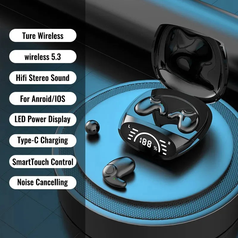 Bluetooth 5.3 AI Translation Earphones | HiFi Noise Reduction Headphones