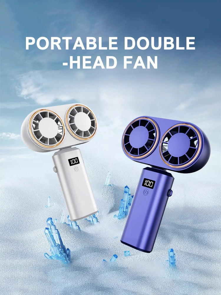 Portable Handheld Turbo Fan | 3 Speed Battery Operated Mini Fan