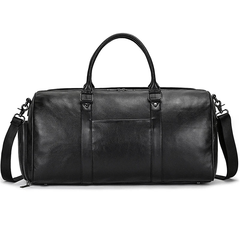 Luxury Genuine Leather Travel Bag for Men & Women | Versatile Duffle