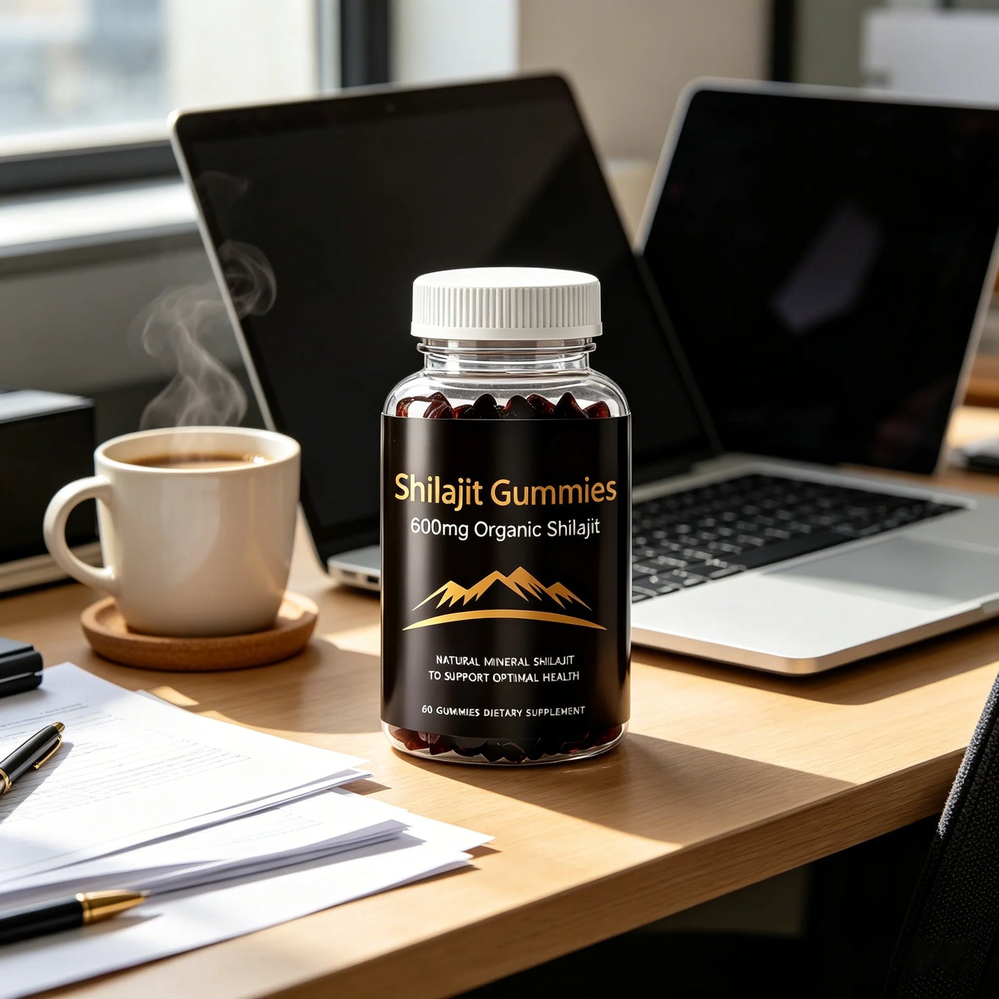 Organic Himalayan Shilajit Gummies for Daily Wellness | 600mg Boost