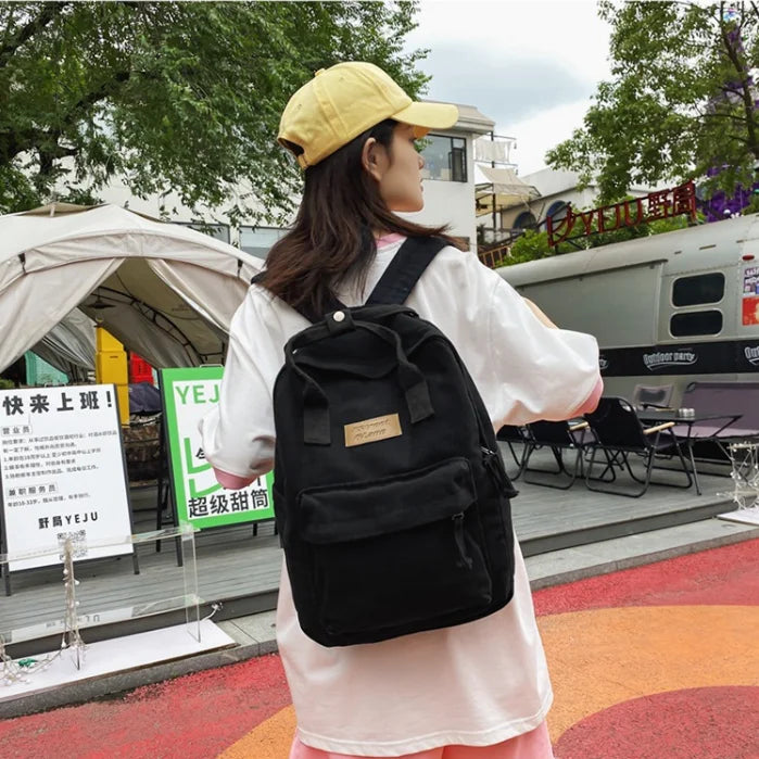 Large Capacity Vintage Canvas Backpack | Stylish Travel Knapsack