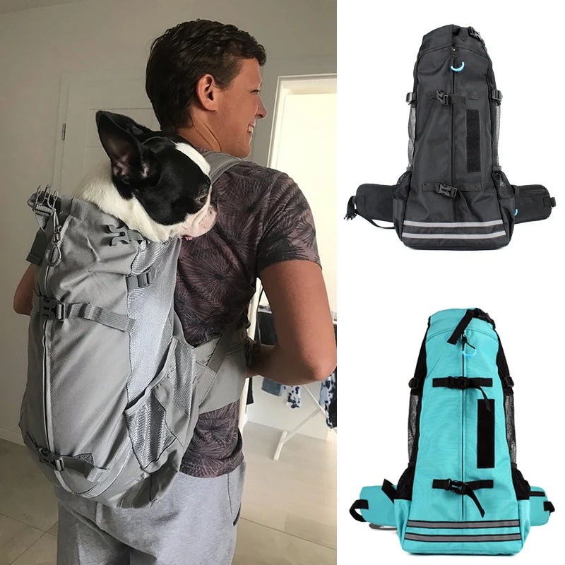 Cycling Travel Pet Carrier for Small to Medium Dogs | Adjustable Backpack