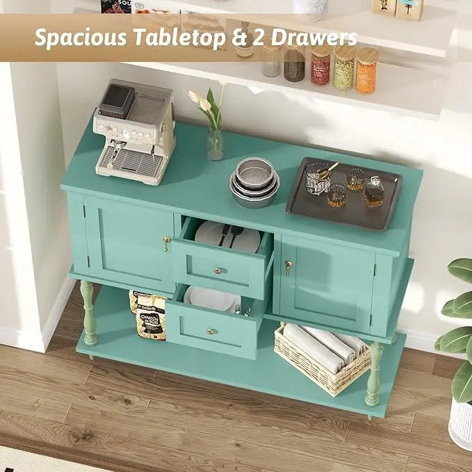 Farmhouse Console Table with Drawers | Stylish Entryway Storage