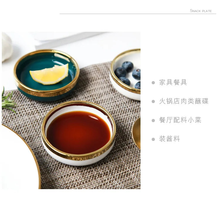 Elegant Ceramic Small Dishes for Sauces | Perfect Dining Accessory