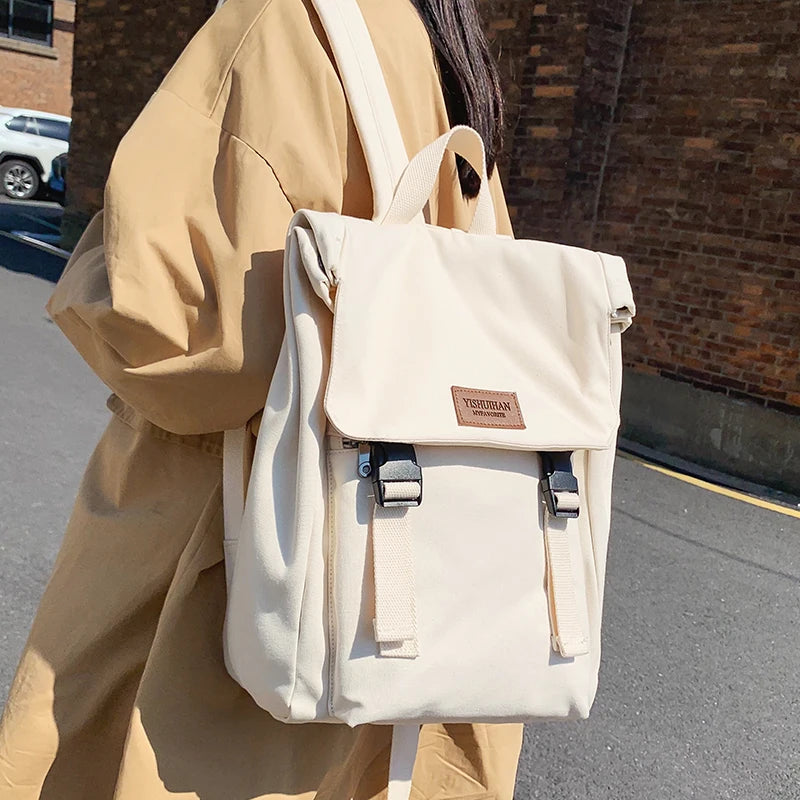 Large Capacity Canvas Backpack for Students | Stylish and Durable