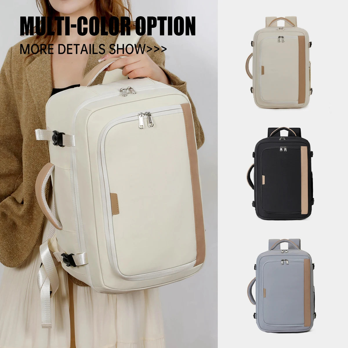 Large Capacity Versatile Backpack for Business & Travel