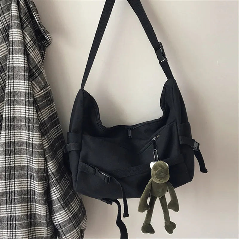 Stylish Canvas Crossbody Bag for Women | Versatile Messenger Purse