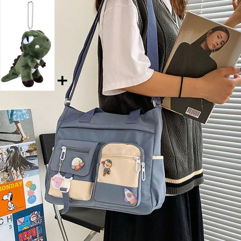 Versatile Nylon Waterproof Women's Shoulder Bag | Stylish Crossbody Satchel