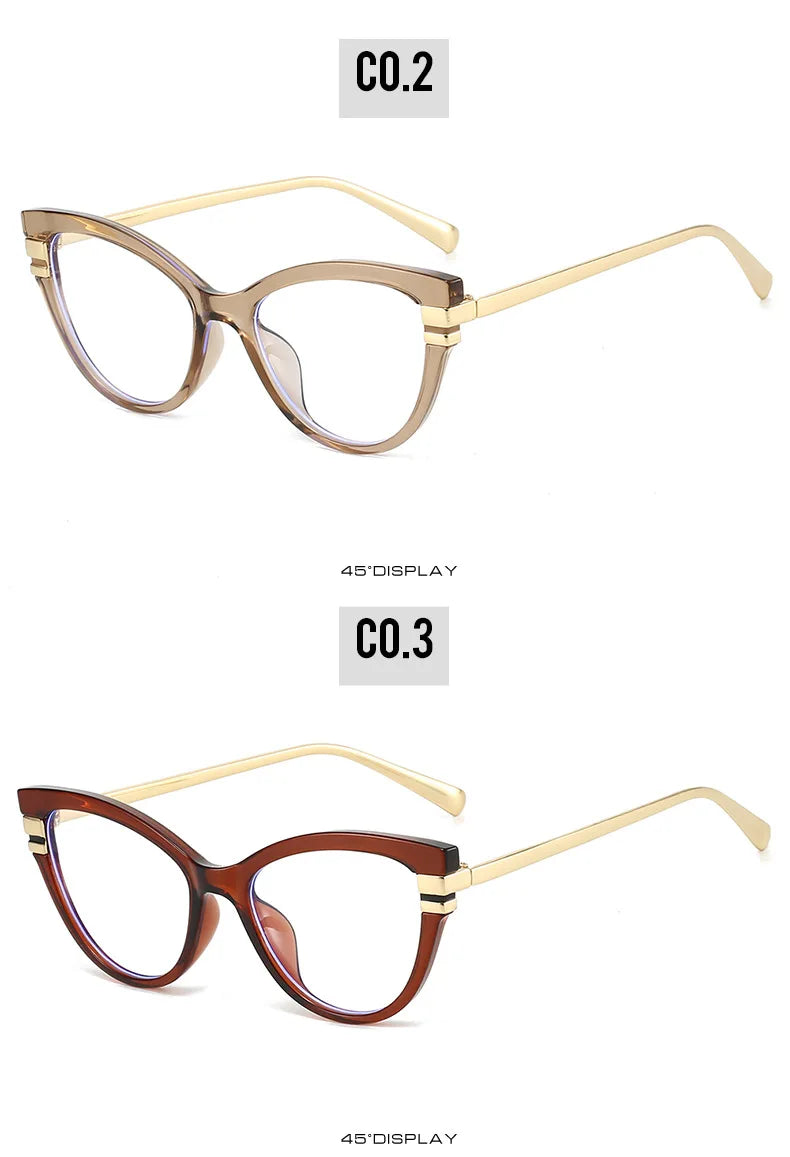 Cat Eye Anti Blue Light Glasses for Women | Trendy Fashion Frames 2026