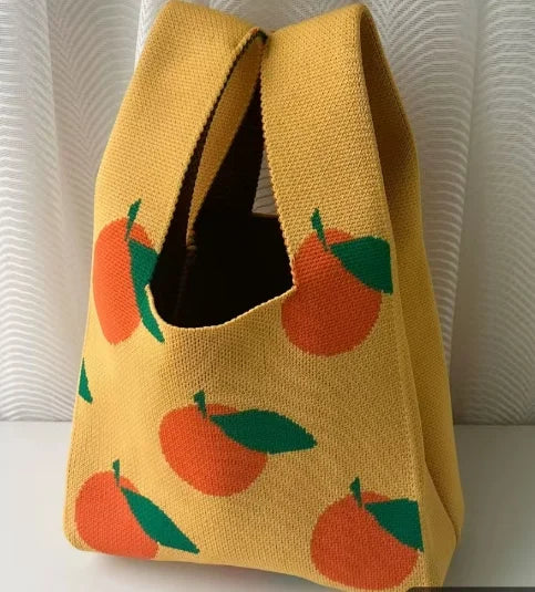 Handmade Mini Knitted Tote Bags | Portable Spring Summer Handbags