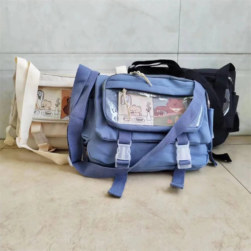 Stylish Large Capacity Crossbody Canvas Bag for Women