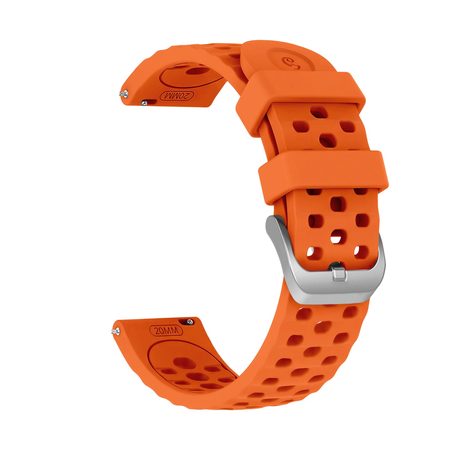 20mm Hollow Out Silicone Watch Band | Sport Waterproof Replacement Strap