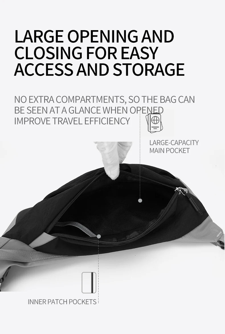 Versatile Outdoor Chest Bag | Large Capacity Sports Messenger Bag