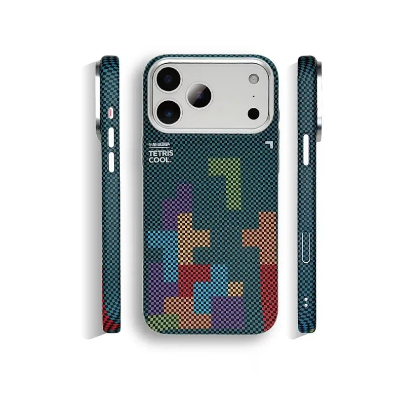 Magnetic Carbon Fiber Phone Case for iPhone 17 16 15 Pro Max