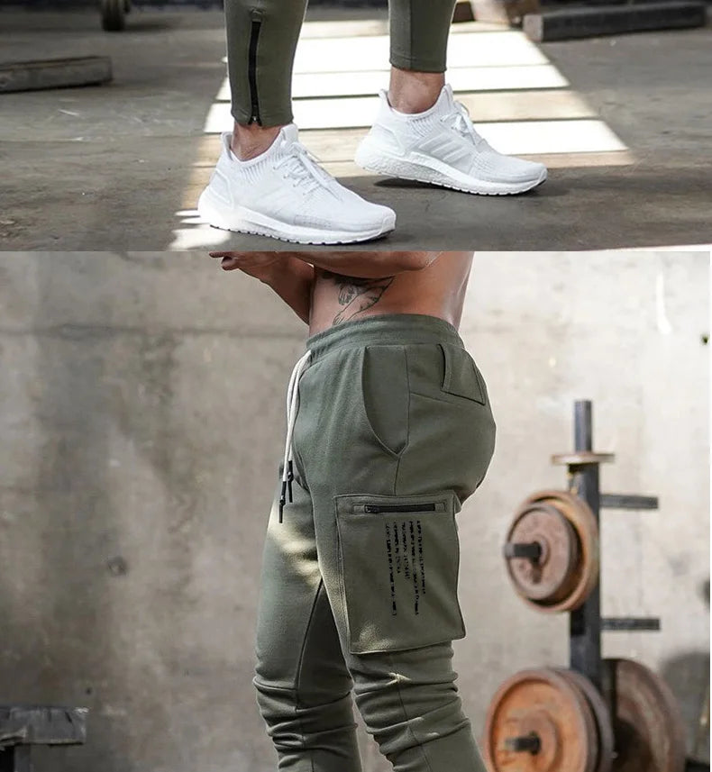 Men's Multi-Pocket Workout Training Pants | Stylish Jogging Sweatpants
