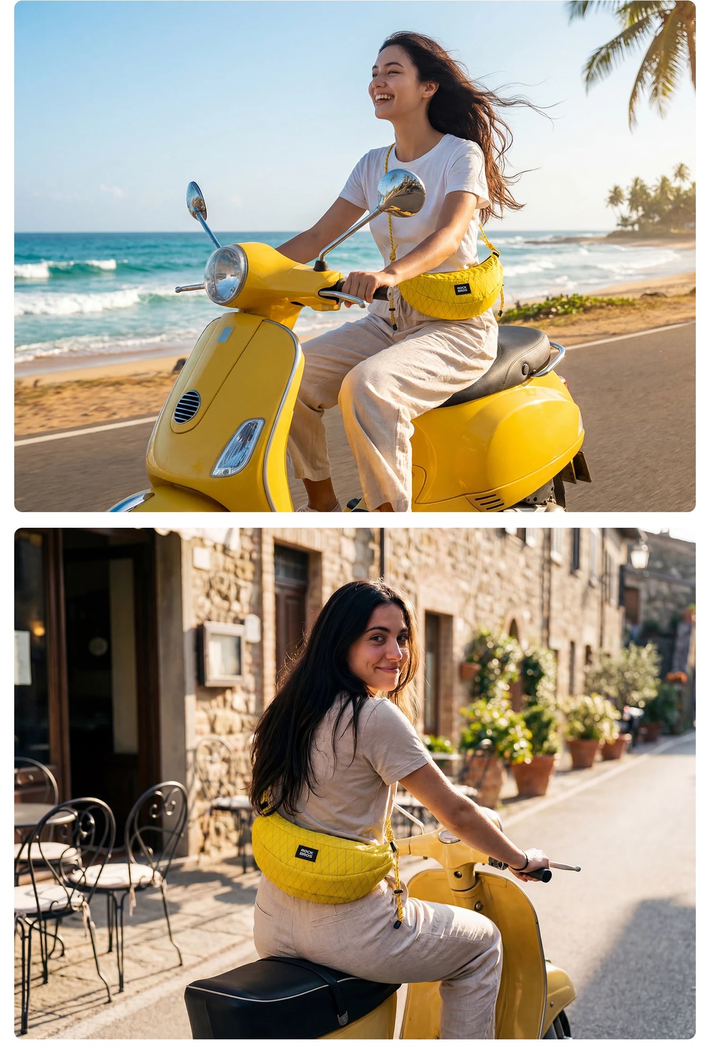 Outdoor Bicycle Bag | 1.8L Banana Shape Bike Bag with Strap