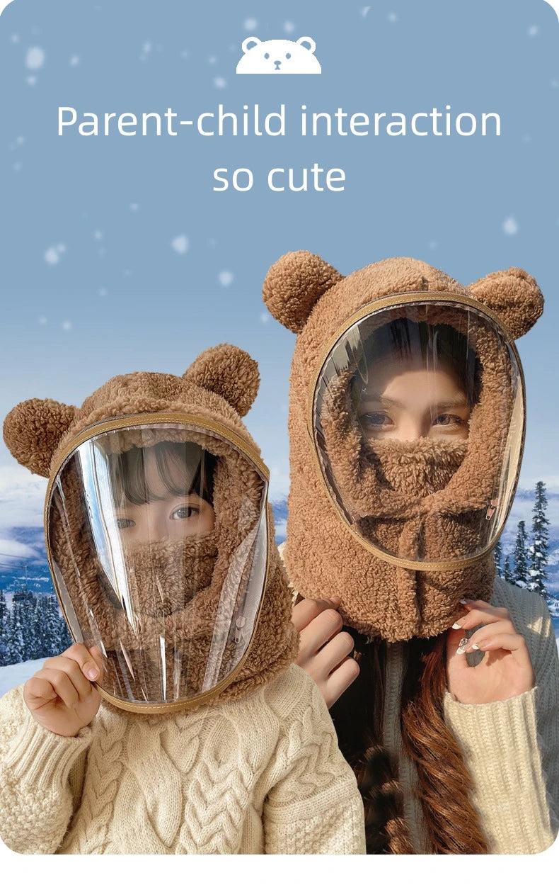 Unisex Windproof Full Face Mask Beanie | Warm Fleece Winter Hat