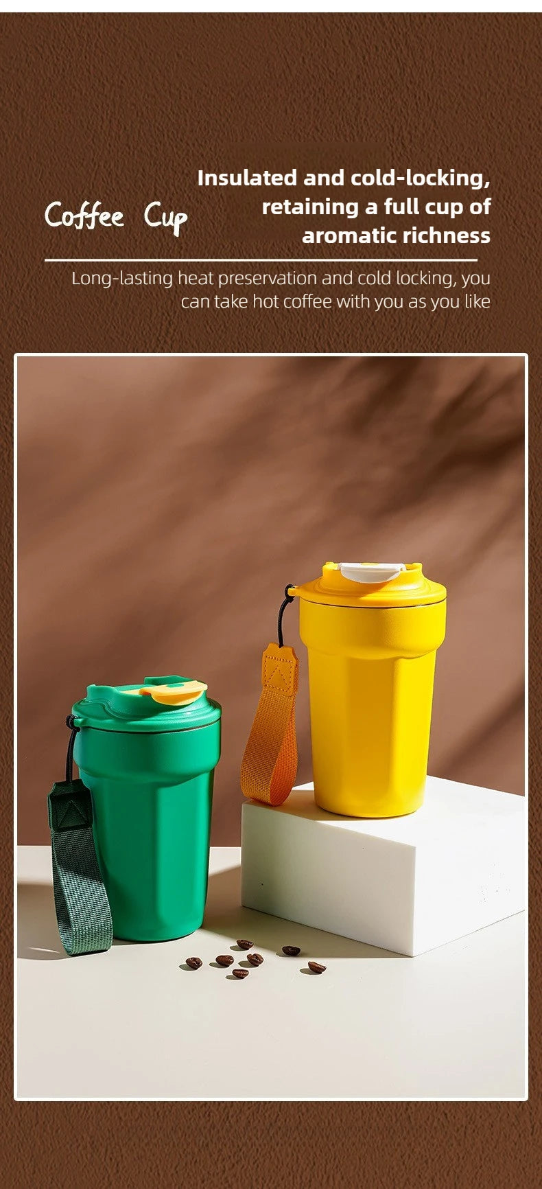 Vacuum Insulated Travel Mug | Smart Temp Display for Hot & Cold Drinks