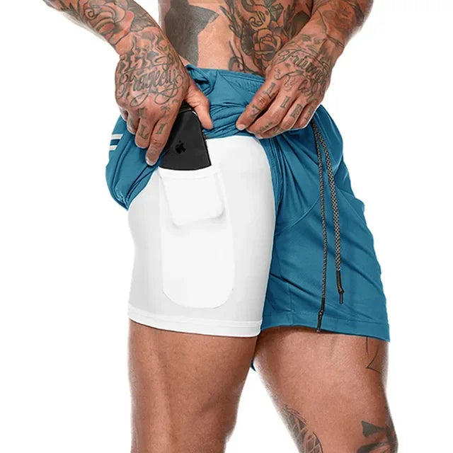 Men's Double-Decker Sport Shorts | Perfect for Summer Fitness