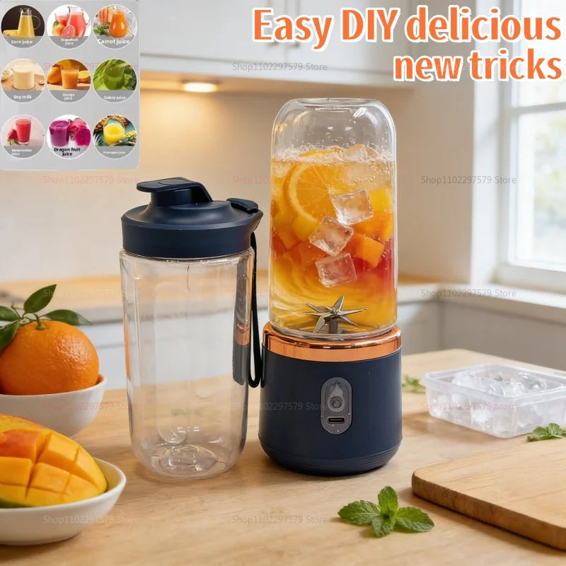 Portable Electric Blender | 6 Blades for Juicing & Smoothies