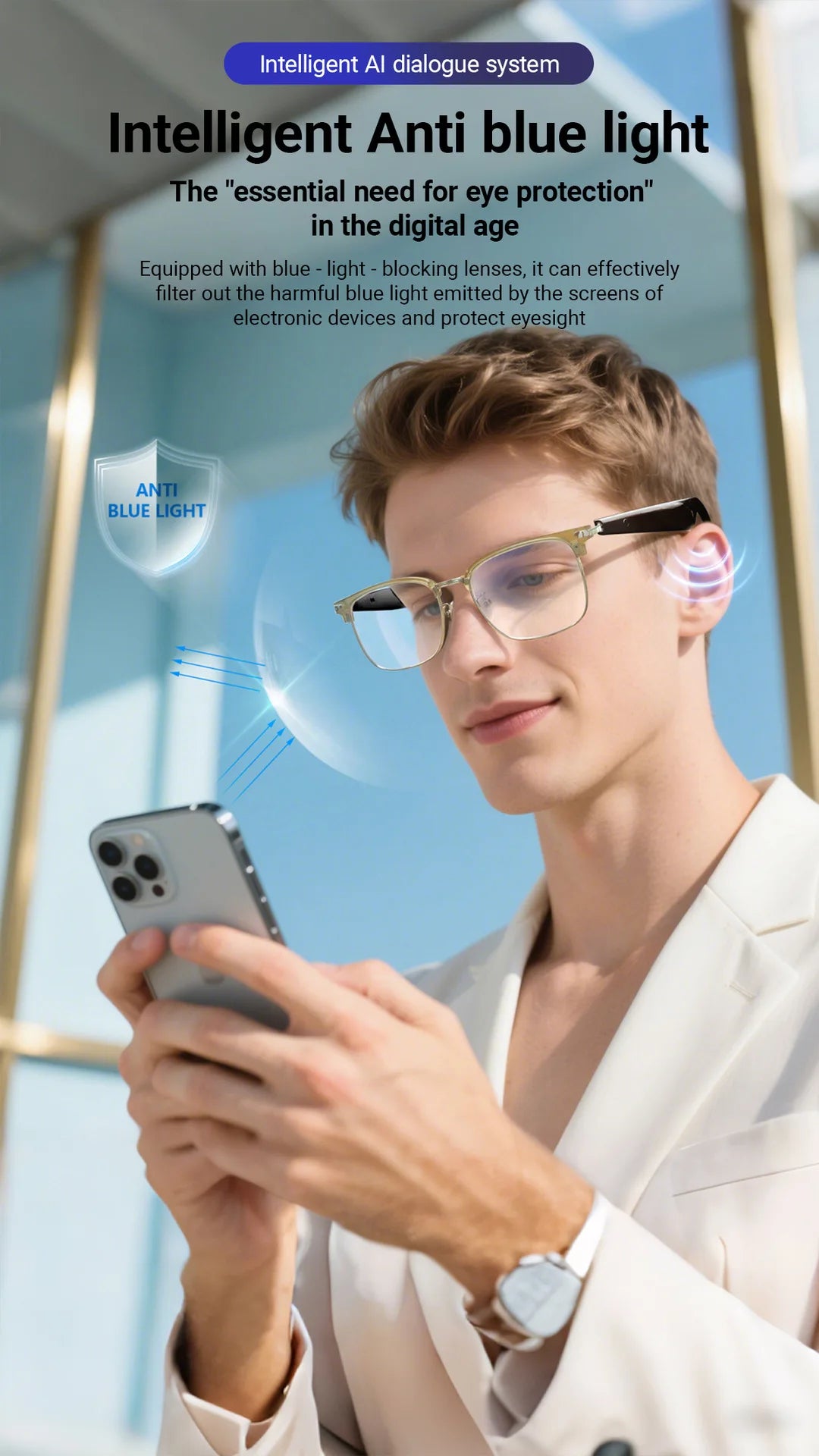 Cutting-Edge Bluetooth Smart Glasses | Real-Time Translation for Travel 2026