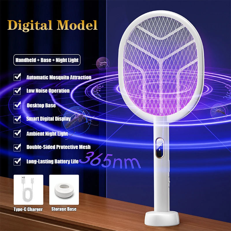 3000V Electric Mosquito Swatter with USB Charging | Pest Control