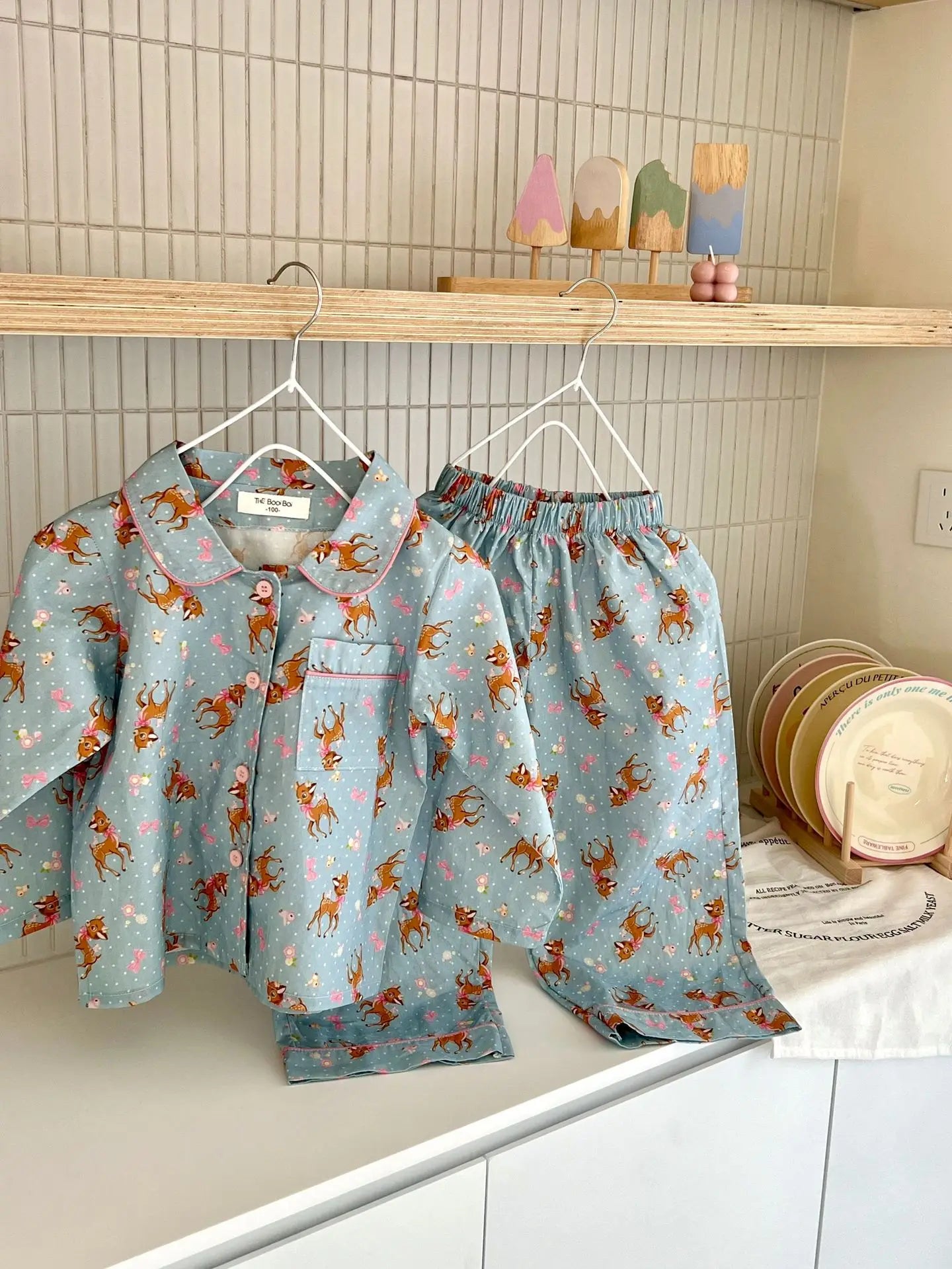 Spring Children's Cartoon Homewear Outfits | Cute Pajamas Set