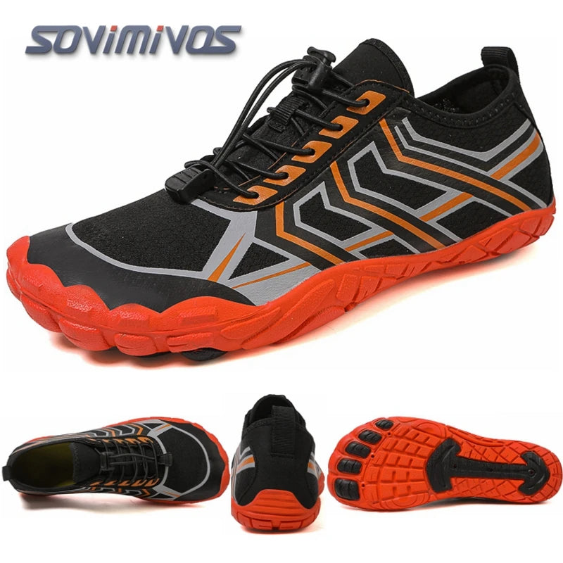 Unisex Swimming Water Shoes Men Barefoot Outdoor Beach Sandals Upstream Aqua Shoes Plus Size Nonslip River Sea Diving Sneakers
