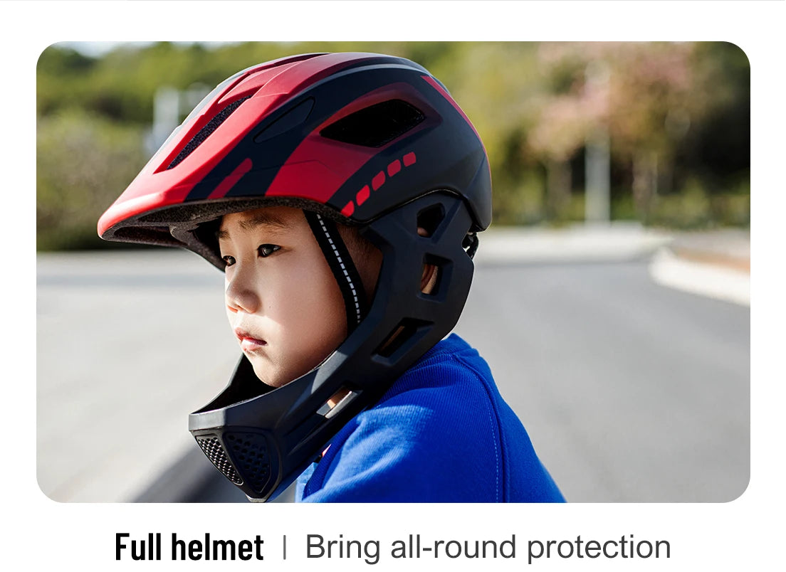 Children's Full Face Bike Helmet | Lightweight & Breathable Safety Gear