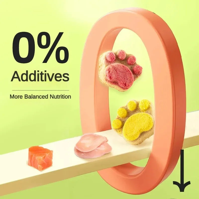 Delicious Cat Snacks | Freeze-Dried Cat Biscuit Treats for Training Rewards