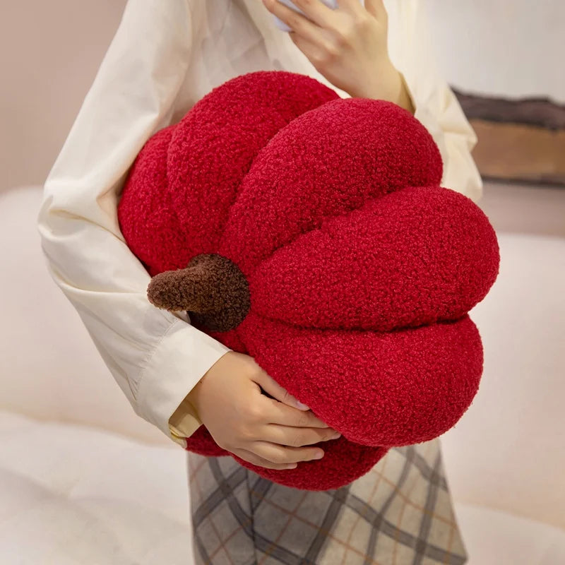 Halloween Pumpkin Plush Pillow | Cozy Decorative Cushion for Fall