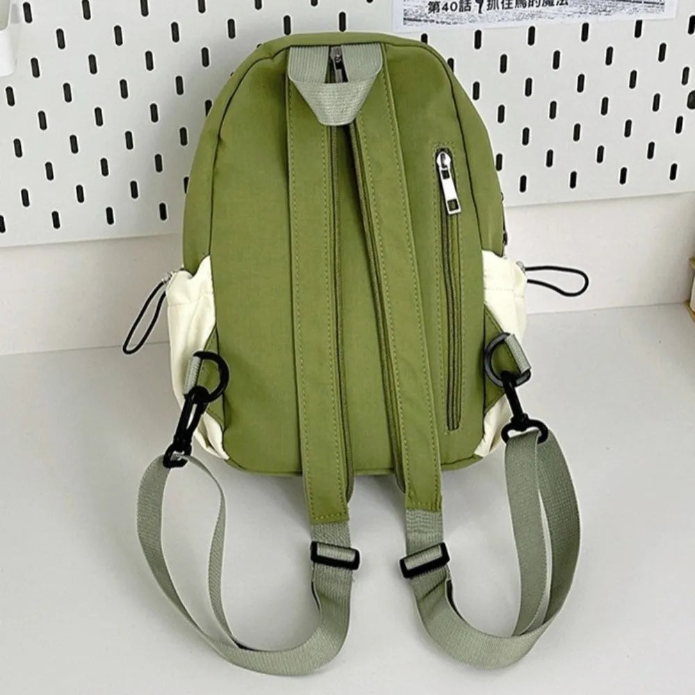 High-Capacity Women's Nylon Backpack | Lightweight Casual Schoolbag