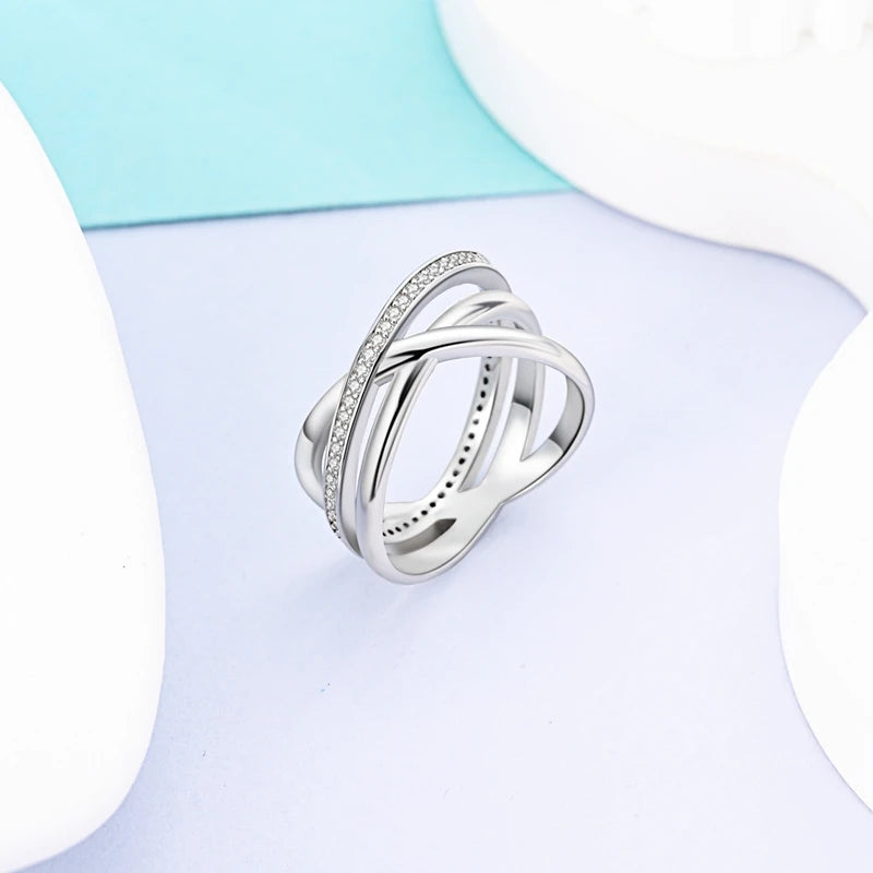 High-Quality 925 Sterling Silver Infinite Love Ring for Women