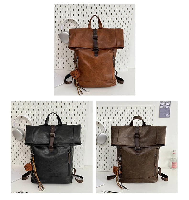 Versatile Rolled Top Business Backpack | Anti-Theft Travel Bag 2026