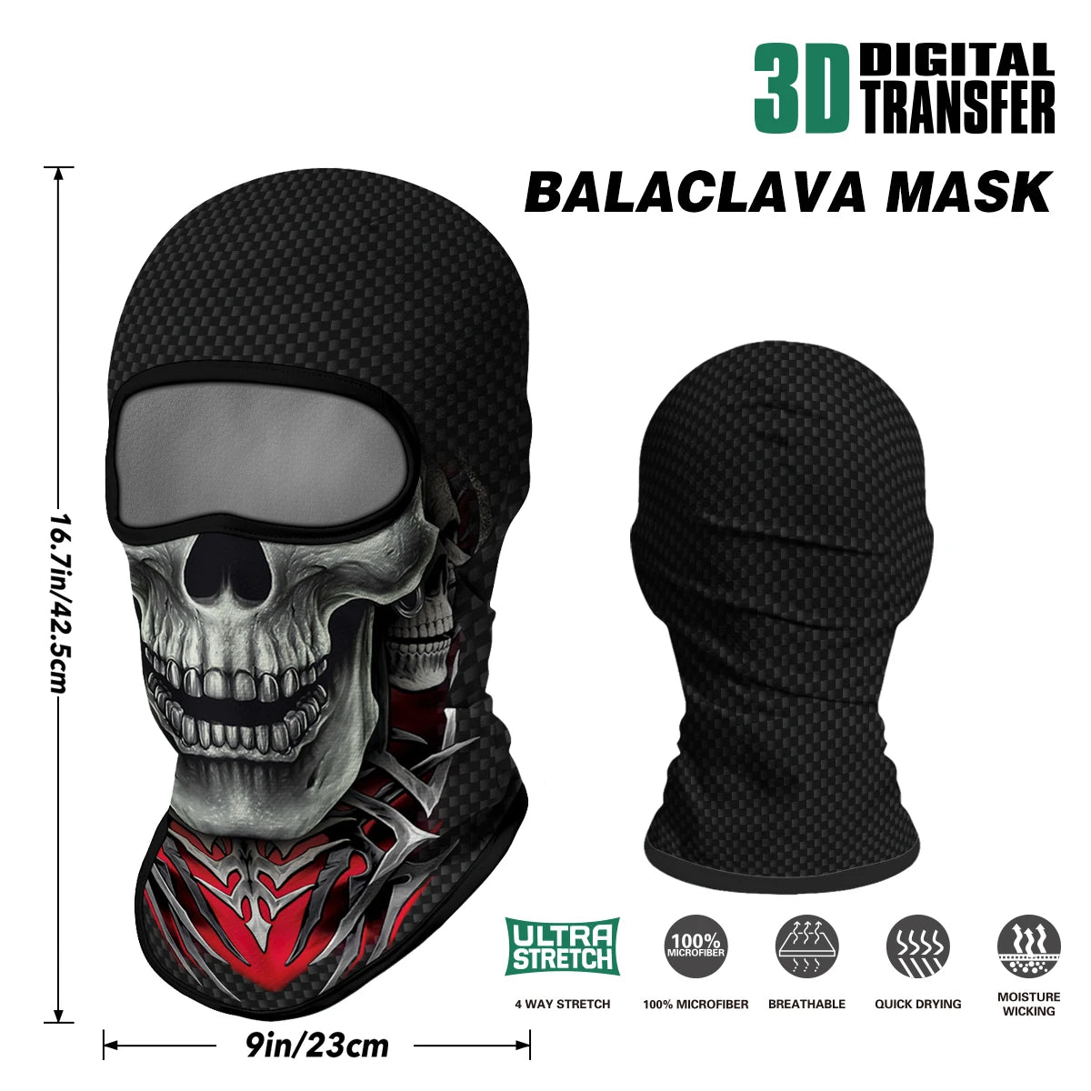 Unisex Full Face Balaclava Motorcycle Mask | Summer Sun Protection