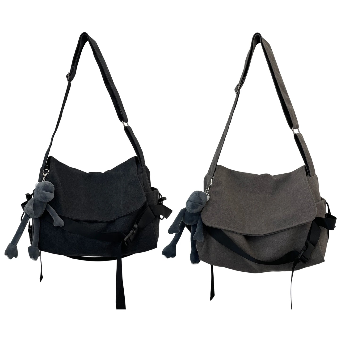 Men's Nylon Shoulder Tote Purse | Large Capacity Travel Bag