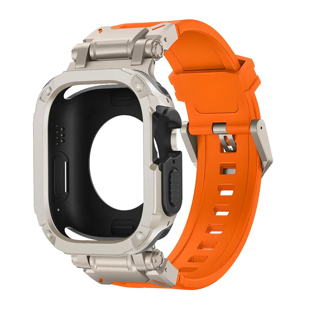 Funda protectora de TPU y pulsera de silicona para Apple Watch